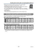 Preview for 13 page of Panasonic DMC-LS5K Operating Instructions Manual