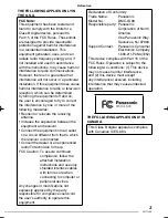 Preview for 3 page of Panasonic DMC-LS80k - Lumix Digital Camera Operating Instructions Manual