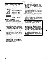 Preview for 4 page of Panasonic DMC-LS80k - Lumix Digital Camera Operating Instructions Manual