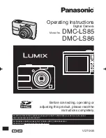 Panasonic DMC LS85K - Lumix Digital Camera Operating Instructions Manual preview