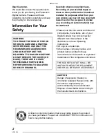 Preview for 2 page of Panasonic DMC-LX1K - Lumix Digital Camera Operating Instructions Manual