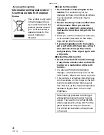 Preview for 4 page of Panasonic DMC-LX1K - Lumix Digital Camera Operating Instructions Manual