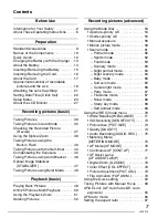 Preview for 7 page of Panasonic DMC-LX1K - Lumix Digital Camera Operating Instructions Manual