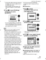 Preview for 83 page of Panasonic DMC-LZ3S - Lumix Digital Camera Operating Instructions Manual