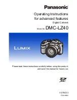 Preview for 1 page of Panasonic DMC-LZ40 Operating Instructions Manual