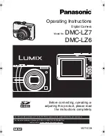 Panasonic DMC LZ6 - Lumix Digital Camera Operating Instructions Manual preview