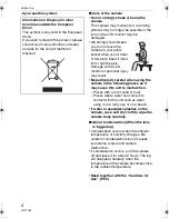 Preview for 4 page of Panasonic DMC LZ6 - Lumix Digital Camera Operating Instructions Manual