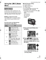 Preview for 59 page of Panasonic DMC LZ6 - Lumix Digital Camera Operating Instructions Manual