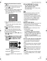 Preview for 61 page of Panasonic DMC LZ6 - Lumix Digital Camera Operating Instructions Manual