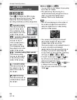 Preview for 64 page of Panasonic DMC LZ6 - Lumix Digital Camera Operating Instructions Manual