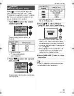 Preview for 81 page of Panasonic DMC LZ6 - Lumix Digital Camera Operating Instructions Manual