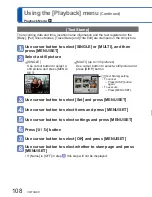 Preview for 108 page of Panasonic DMC-SZ10EG-S Owner'S Manual