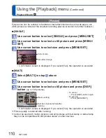 Preview for 110 page of Panasonic DMC-SZ10EG-S Owner'S Manual