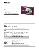 Panasonic DMC-SZ1A Brochure preview