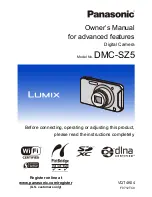 Предварительный просмотр 1 страницы Panasonic DMC-SZ5K Owner'S Manual