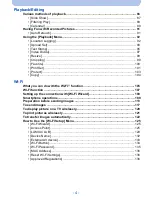 Предварительный просмотр 4 страницы Panasonic DMC-SZ5K Owner'S Manual