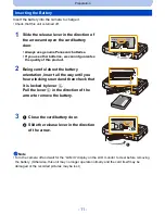 Предварительный просмотр 11 страницы Panasonic DMC-SZ5K Owner'S Manual