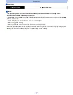 Предварительный просмотр 17 страницы Panasonic DMC-SZ5K Owner'S Manual