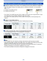 Предварительный просмотр 22 страницы Panasonic DMC-SZ5K Owner'S Manual