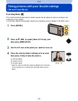 Предварительный просмотр 30 страницы Panasonic DMC-SZ5K Owner'S Manual