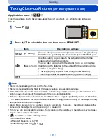 Предварительный просмотр 59 страницы Panasonic DMC-SZ5K Owner'S Manual