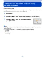 Предварительный просмотр 63 страницы Panasonic DMC-SZ5K Owner'S Manual