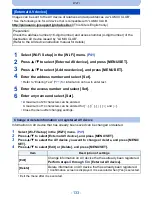 Предварительный просмотр 133 страницы Panasonic DMC-SZ5K Owner'S Manual