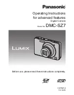 Panasonic DMC-SZ7K Operating Instructions Manual preview