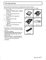 Предварительный просмотр 7 страницы Panasonic DMC-SZ9 Basic Operating Instructions Manual