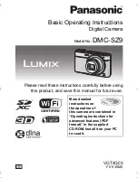 Panasonic DMC-SZ9 Operating Instructions Manual preview