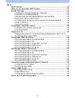 Предварительный просмотр 5 страницы Panasonic DMC-SZ9 Owner'S Manual