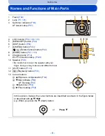 Предварительный просмотр 9 страницы Panasonic DMC-SZ9 Owner'S Manual