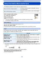 Предварительный просмотр 20 страницы Panasonic DMC-SZ9 Owner'S Manual