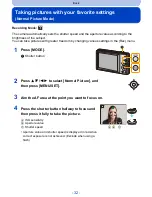 Предварительный просмотр 32 страницы Panasonic DMC-SZ9 Owner'S Manual