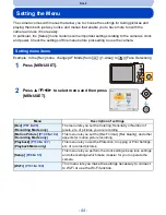 Предварительный просмотр 44 страницы Panasonic DMC-SZ9 Owner'S Manual