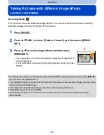 Предварительный просмотр 66 страницы Panasonic DMC-SZ9 Owner'S Manual