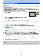 Предварительный просмотр 154 страницы Panasonic DMC-SZ9 Owner'S Manual