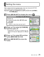 Preview for 25 page of Panasonic DMC-TS10R Basic Operating Instructions Manual