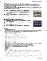 Предварительный просмотр 77 страницы Panasonic DMC-TS1D - Lumix Digital Camera Operating Instructions Manual