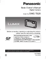 Panasonic DMC-TS20K Basic Owner'S Manual preview