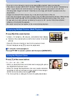 Preview for 38 page of Panasonic DMC-TS25R Owner'S Manual