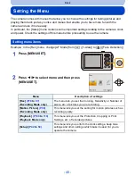 Preview for 40 page of Panasonic DMC-TS25R Owner'S Manual