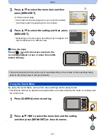 Preview for 41 page of Panasonic DMC-TS25R Owner'S Manual