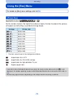 Preview for 78 page of Panasonic DMC-TS25R Owner'S Manual