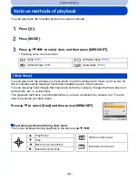 Preview for 99 page of Panasonic DMC-TS25R Owner'S Manual