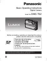 Panasonic DMC-TS2A Basic Operating Instructions Manual preview