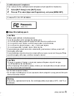 Preview for 5 page of Panasonic DMC-TS6 LUMIX Basic Owner'S Manual