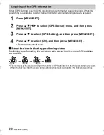 Preview for 22 page of Panasonic DMC-TS6 LUMIX Basic Owner'S Manual