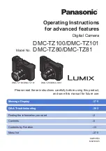 Preview for 1 page of Panasonic DMC-TZ100 Operating Instructions Manual