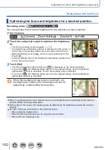 Preview for 162 page of Panasonic DMC-TZ100 Operating Instructions Manual